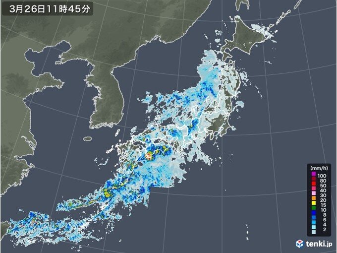 太平洋側では大雨にも警戒