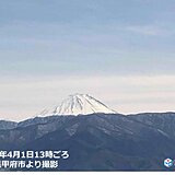 雪化粧が濃くなった富士山　週末は　桜とコラボできる所も　天気や注意点は?