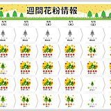 「花粉情報」火曜から広く「非常に多い」予想　ヒノキ花粉のピークいつまで