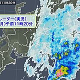 雨の月曜日　東京都心も本降りの雨　帰宅時間帯は雨風強まる