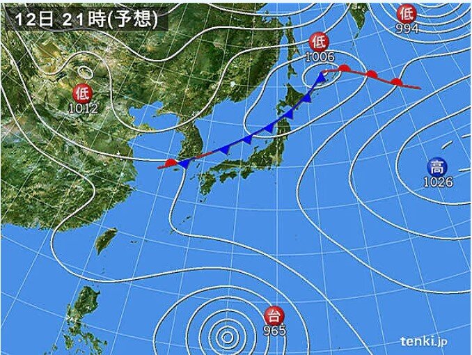 九州は天気回復　北海道は夜は雨