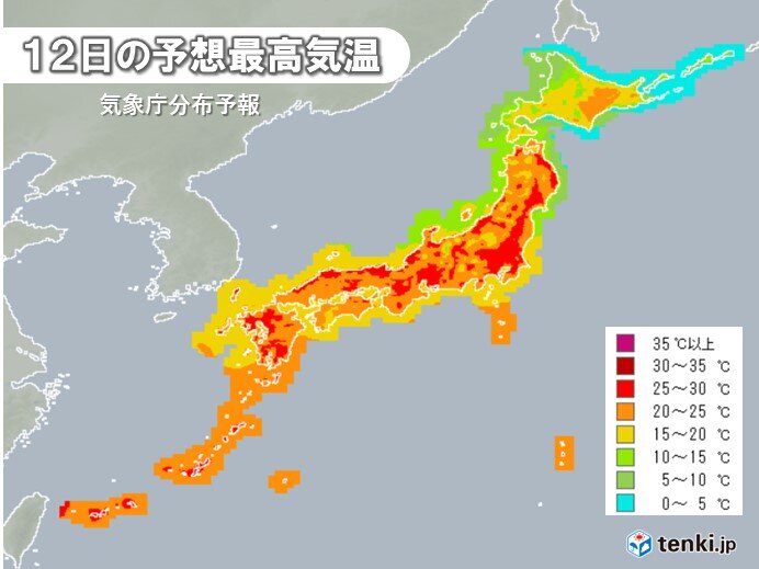 きょうも初夏の陽気　真夏日に迫る所も