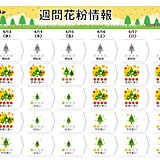 そろそろ花粉も終盤?　14日(木)～15日(金)広い範囲で雨　花粉は一旦落ち着く