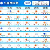 「2週間天気」4月下旬は高温傾向　天気は周期変化　ゴールデンウイーク初日は雨も