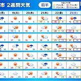 「2週間天気」季節が加速　4月下旬は高温傾向　天気は周期変化　GWに雨具の出番も