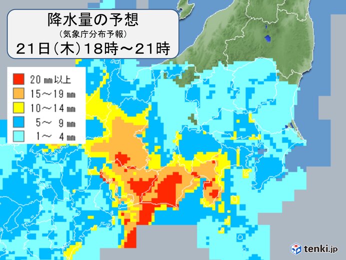 関東 夕方以降は雨が降りだす 帰宅時間は本降りの雨 日中のヒンヤリは解消へ(気象予報士 吉田 友海 2022年04月21日) - tenki.jp