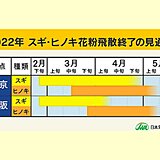 スギ・ヒノキ花粉シーズンまもなく終了　東京など飛散はゴールデンウィーク頃まで