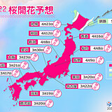 2022年桜開花予想(第10回)　ゴールデンウィークは北海道で開花・満開ラッシュ