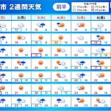 2週間天気　ゴールデンウィークは天気が変わりやすく、ヒンヤリ　昼間も上着が必要に