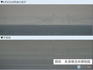 富山　魚津で明瞭な蜃気楼出現　ゴールデンウィーク終盤の天気は?