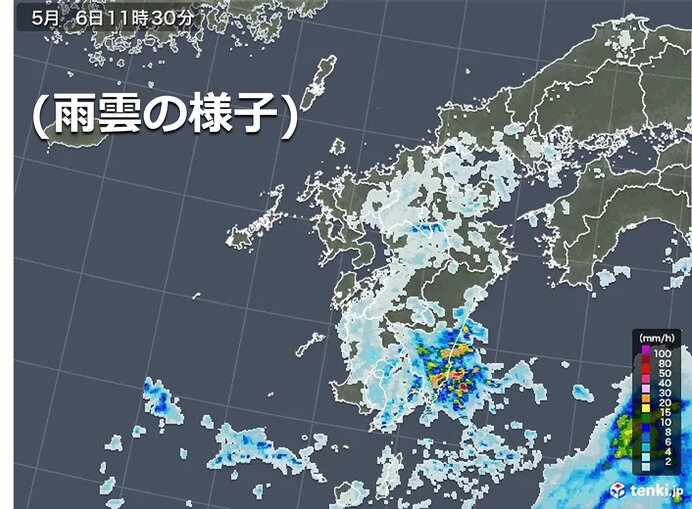 九州 6日急な雨や落雷に注意 来週中ごろは前線通過 気象予報士 山口 久美子 22年05月06日 日本気象協会 Tenki Jp