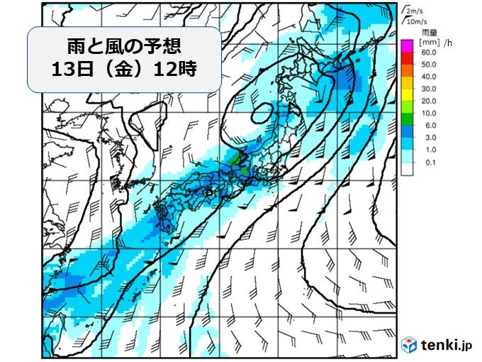 1週目9日～15日:12日以降は大雨に注意