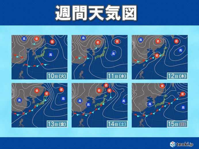 梅雨前線　次第に北上し活発化