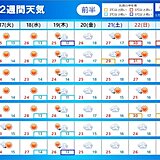 九州　2週間天気　梅雨入り前の晴天を有効に