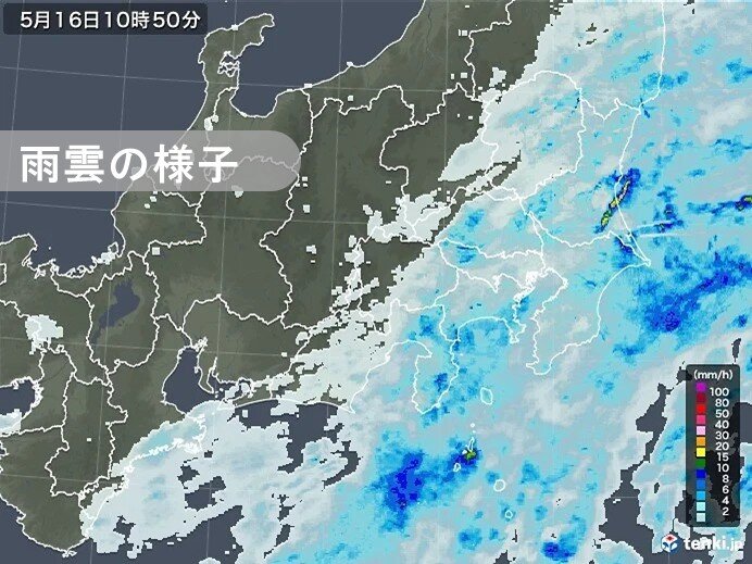 千葉県では未明にやや強い雨を観測　ランチタイムも本降りの雨の所も