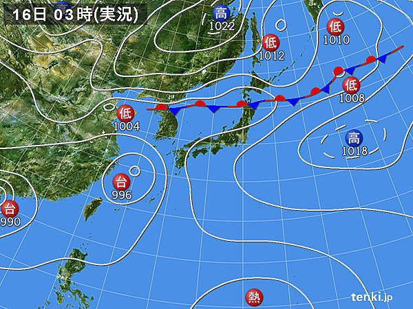 16日　広く大雨の恐れ　東北は記録的な雨