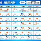 2週間天気　暑さ対策を万全に　6月に入ると続々と梅雨入りか