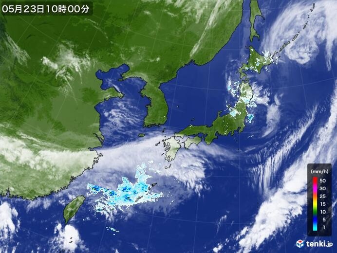 23日　内陸部は真夏日出現