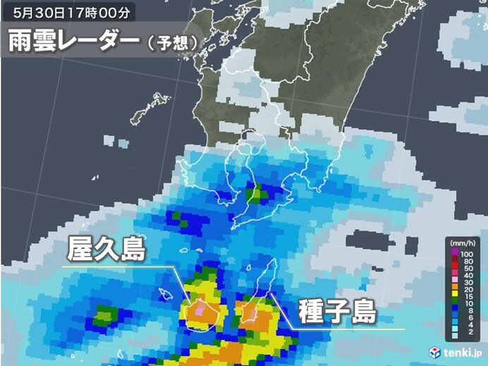 今夜にかけて激しい雨に警戒
