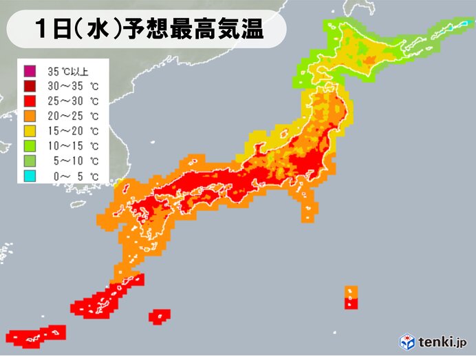 関東など暑さ戻る