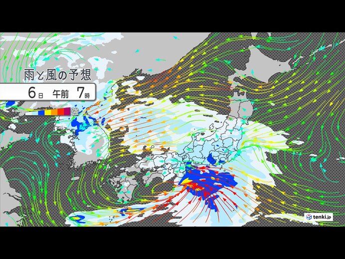 あす6日　低気圧発達　西・東日本は通勤時間帯に滝のような雨も　気温は急降下