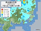 梅雨入りした関東　帰宅時間帯も所々で雨　あす8日は断続的に雨　低温傾向続く