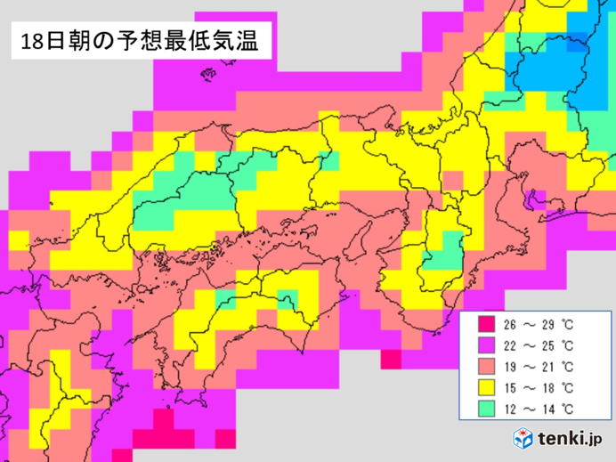 17日夜　西日本・東海の天気と注意点