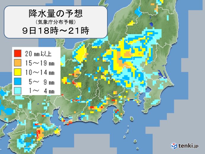 きょう9日　朝晩を中心に雨や雷雨　梅雨寒は解消