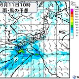 土曜日は梅雨前線北上　九州～関東で広く雨　九州や四国などで雨量が多くなる恐れ