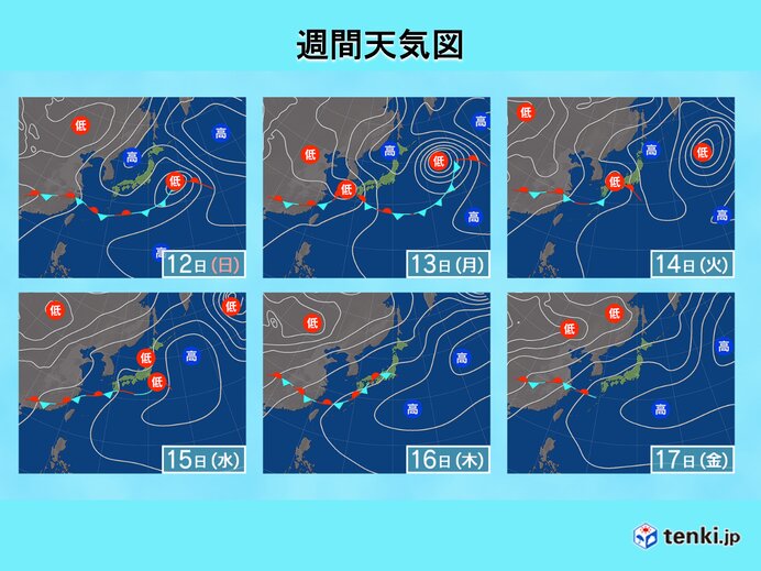 来週前半は西日本を中心に荒天・大雨の恐れ