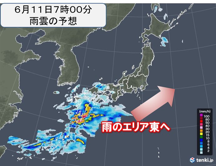土曜は激しい雨に注意　来週前半は西日本を中心に大雨の恐れ　九州～東海も梅雨入りへ