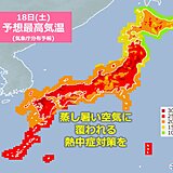 きょう18日も暑さに注意　本州の日本海側を中心に所々で真夏日　北海道も気温上昇