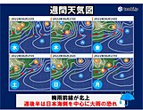 今週後半は東北日本海側中心に大雨注意　来週月曜日は南部で今年初の猛暑日か