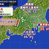 午前中からすでに猛暑　熊谷で40℃以上、東京で初猛暑日か　熱中症に厳重警戒を