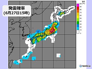 こんやにかけて東北から九州で急な強い雨や落雷　天気の急変に注意　身を守る方法は