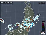 東北　大雨警戒　南部3県に土砂災害警戒情報　宮城・福島県に竜巻注意情報