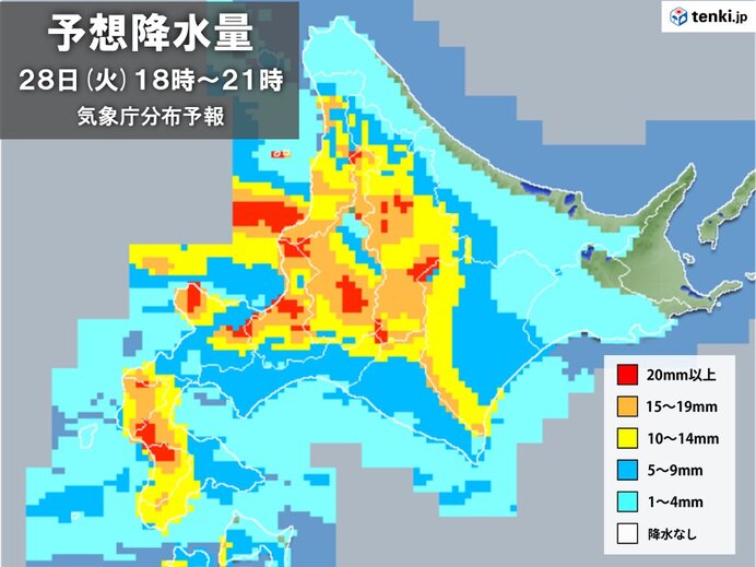 北海道や東北は大雨の恐れ