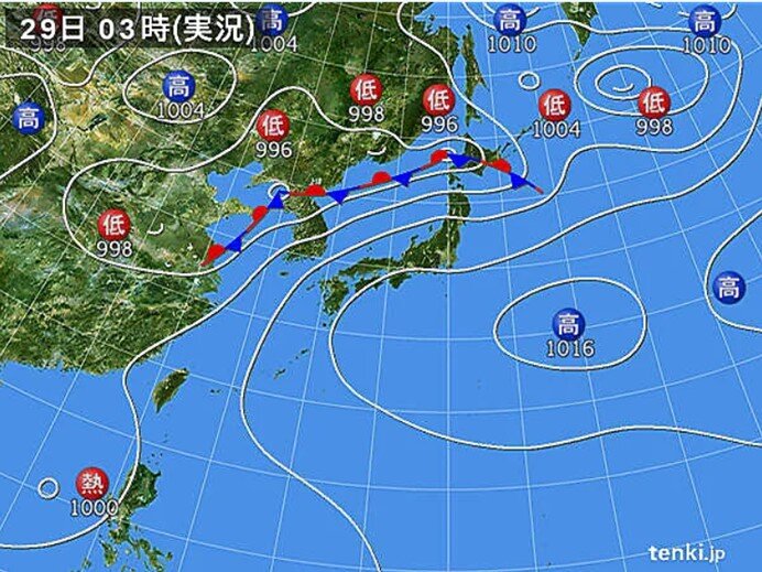 東北北部と北海道　大雨に