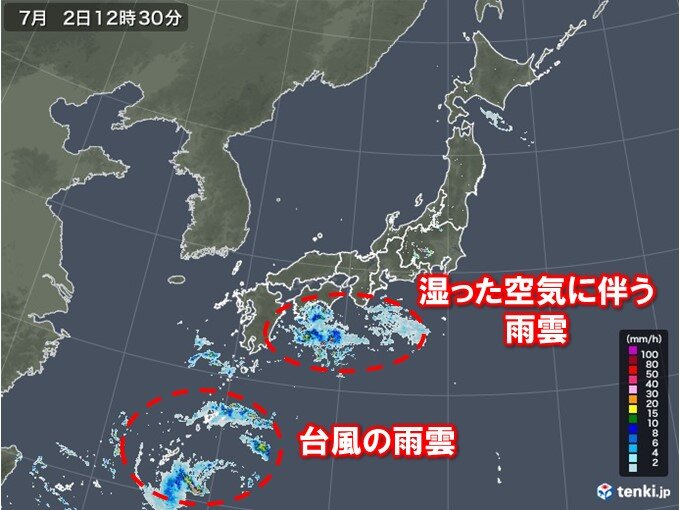 台風接近前から大雨注意