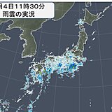 台風4号北上中　九州～北陸に発達した雨雲　土砂災害警戒情報も