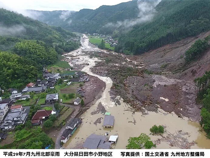 線状降水帯による災害事例