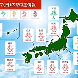 東京都心　6日ぶりの真夏日か　湿度が高く　熱中症「危険」レベルの所も