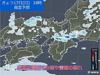 関西　今夜も局地的に激しい雷雨の恐れ　その後も今週は梅雨のような天気の日が多い