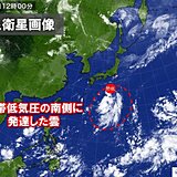日本の南の「熱帯低気圧」消滅後も注意　熱帯由来の暖湿流で局地的大雨や雷雨の所も
