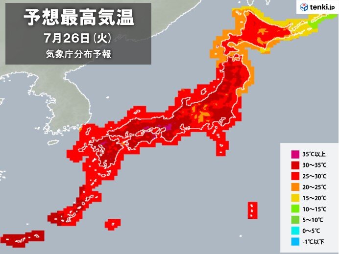 26日　10県に熱中症警戒アラート　大阪は猛暑日予想　不快な蒸し暑さに