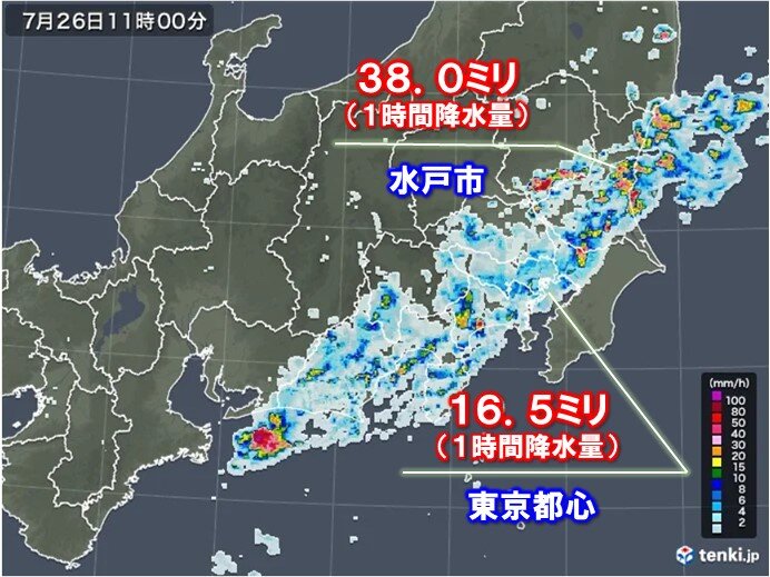 関東で雷ゴロゴロ　東京都内でも警報級の大雨の恐れ　道路の冠水などに警戒