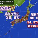 猛暑日続出　熊谷で41℃予想　国内歴代最高気温更新か　都市部の広範囲で危険な暑さ