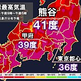 あす3日も関東甲信で命に関わる危険な暑さ　熊谷41℃　熱中症に最大級の警戒を