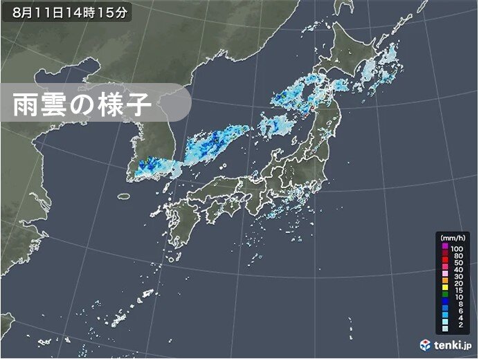 けさ岐阜県で6時間降水量0ミリ超 東北北部や北海道はお盆も警戒 気象予報士 日直主任 22年08月11日 日本気象協会 Tenki Jp