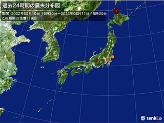 北海道　今後1週間程度　震度5強程度の地震に注意　土砂災害の危険性高い　大雨警戒